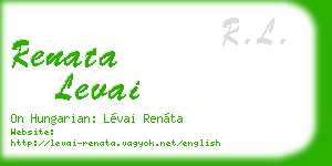 renata levai business card